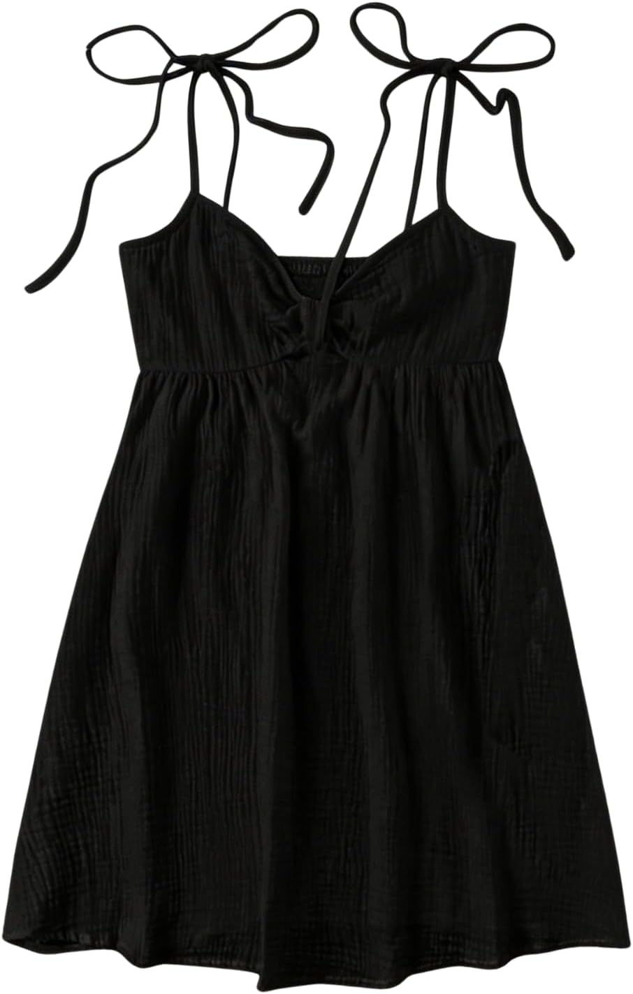 SOLY HUX Women's Summer Mini Sun Dress Cami Tie Shoulder Babydoll Dresses | A Line, Y2k, Cute, Casual, Babydoll Dresses