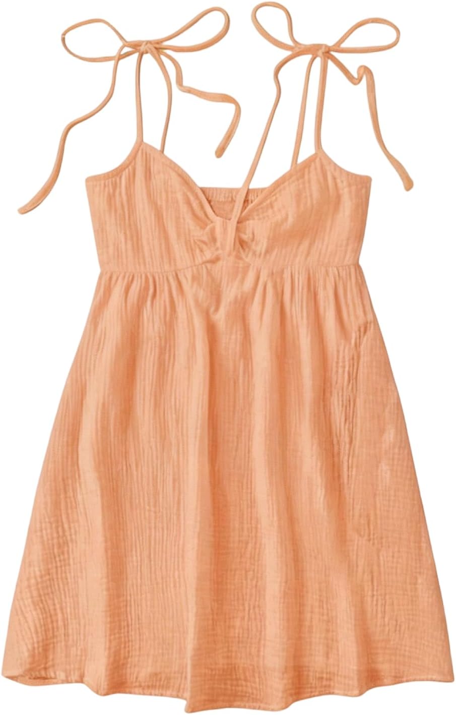 SOLY HUX Women's Summer Mini Sun Dress Cami Tie Shoulder Babydoll Dresses | A Line, Y2k, Cute, Casual, Babydoll Dresses